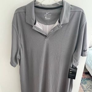 Nike Men's XL Dri-Fit Black/White Polo - NWT